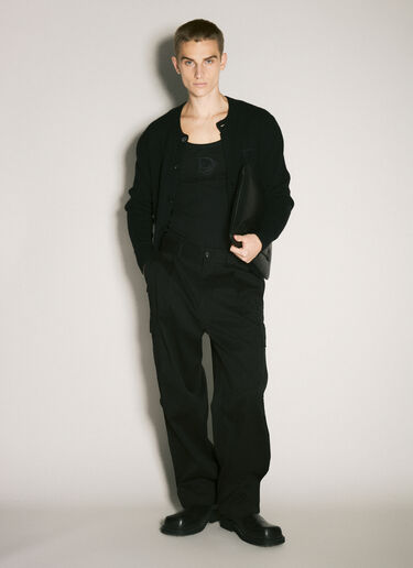 LN-CC® - Dolce & Gabbana: Twill Cargo Pants - Black Dolce & Gabbana Twill Cargo Pants Black dol0158004