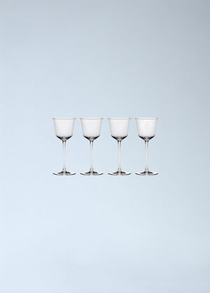 Serax x Ann Demeulemeester Set Of Four Grace Red Wine Glasses Clear wps0691766