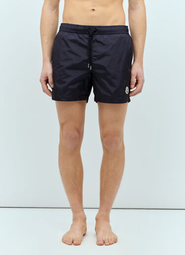 Moncler ロゴパッチスイムショーツ ブラック mon0155016