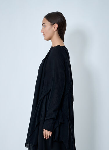 LIMI feu Gauzed Frilled Blouse Black yoy0262020
