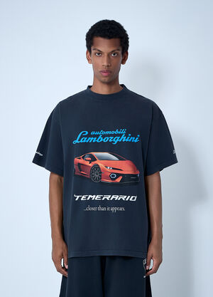 LN-CC® - Balenciaga x Lamborghini: Automobili Lamborghini T-Shirt - Black Balenciaga x Lamborghini Automobili Lamborghini T-Shirt Black bll0162003