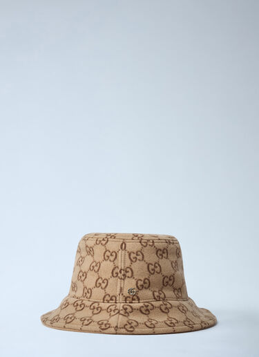 Gucci 徽标图案渔夫帽 米色 guc0261052