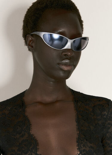 LN-CC® - Balenciaga: 4G Cat Sunglasses - Grey Balenciaga 4G Cat Sunglasses Grey bcs0356002