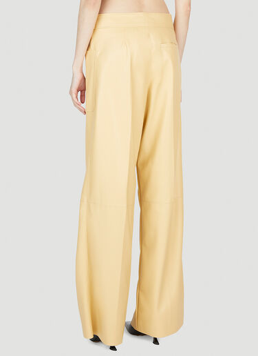 LN-CC® - Stella McCartney: Altermat Wide Leg Pants - Yellow Stella McCartney Altermat Wide Leg Pants Yellow stm0253001