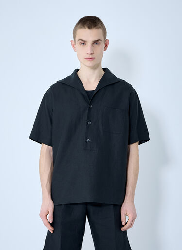 Dolce & Gabbana 亚麻 Polo 衫 黑色 dol0160005