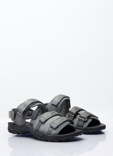 LN-CC® - Comme des Garçons Homme: Touch-Fastening Strap Sandals - Grey Comme des Garçons Homme Touch-Fastening Strap Sandals Grey cdh0156019