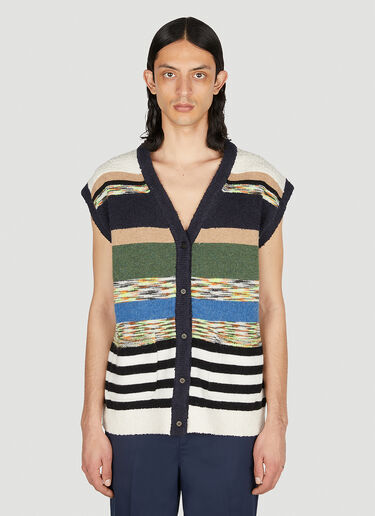 LN-CC® - Soulland: Alert And Fresh Sleeveless Cardigan - Multicolour Soulland Alert And Fresh Sleeveless Cardigan Multicolour sld0352001