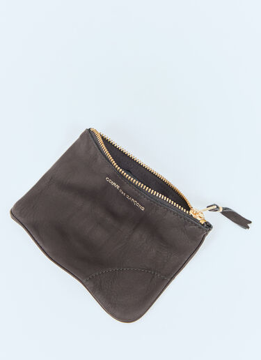 LN-CC® - Comme des Garçons Wallet: Washed Leather Wallet - Black Comme des Garçons Wallet Washed Leather Wallet Black cdw0357009