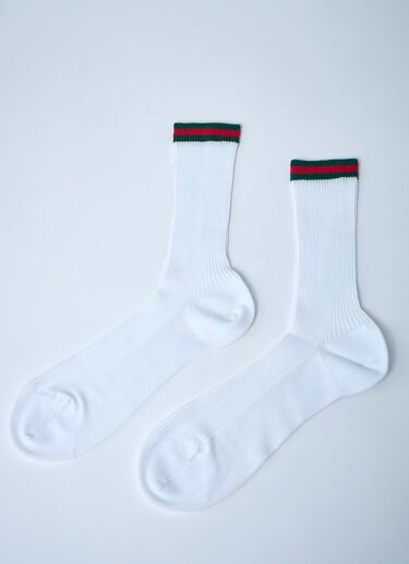 Gucci Web Socks White guc0261043
