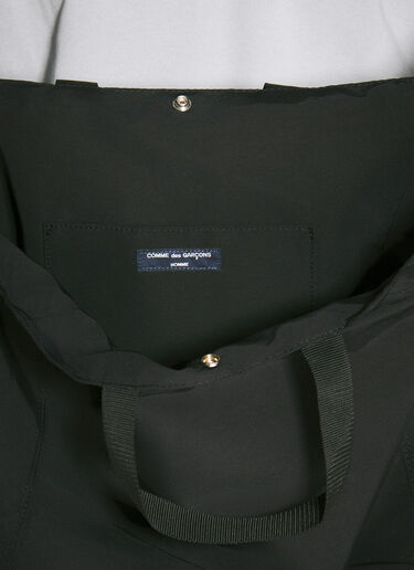 LN-CC® - Comme des Garçons Homme: Logo Print Tote Bag - Black Comme des Garçons Homme Logo Print Tote Bag Black cdh0158008