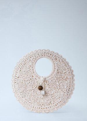 Jacquemus Le Petit Rond Spiaggia Handbag White jac0264060