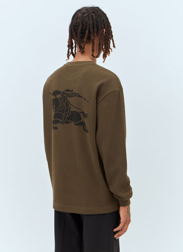 LN-CC® - Burberry: EKD Waffle Knit Top - Brown Burberry EKD Waffle Knit Top Brown bur0157017