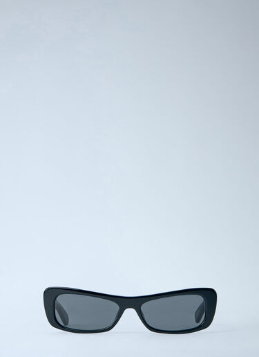 LN-CC® - Jacquemus: Les Lunettes Capri Sunglasses - Black Jacquemus Les Lunettes Capri Sunglasses Black jac0364018