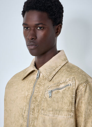 LN-CC® - Vivienne Westwood: Denim Zip Jacket - Beige Vivienne Westwood Denim Zip Jacket Beige vvw0164010