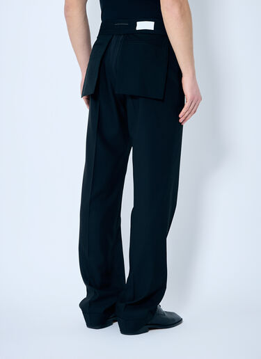 LN-CC® - MM6 Maison Margiela: Tailored Pants - Black MM6 Maison Margiela Tailored Pants Black mmm0159006