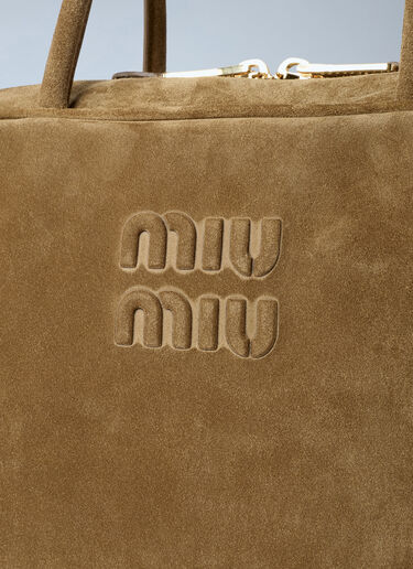 Miu Miu Suede Beau Handbag Green miu0263037