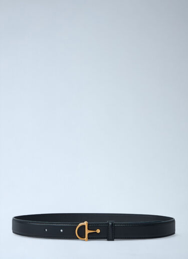 LN-CC® - Gucci: Horsebit Leather Belt - Black Gucci Horsebit Leather Belt Black guc0261038