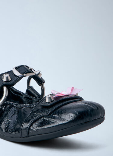 LN-CC® - Balenciaga: City Ballerinas Flats - Black Balenciaga City Ballerinas Flats Black bal0263018