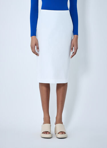 Jil Sander 高腰铅笔裙 白色 jil0264037