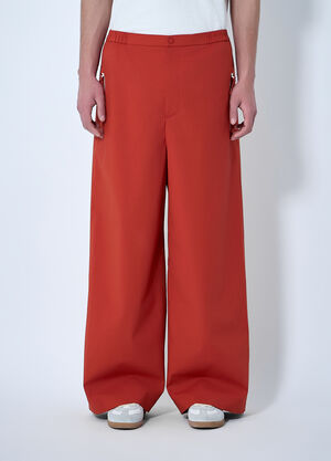 LN-CC® - Lacoste: Wide-Leg Elasticated Trousers - Orange Lacoste Wide-Leg Elasticated Trousers Orange lac0164013
