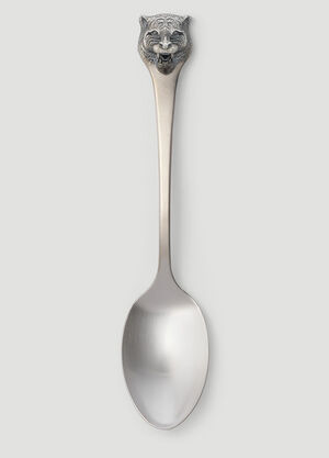 Gucci Set of Two Tiger Dessert Spoons Silver wps0680039