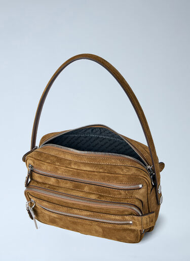 Acne Studios Camero Party Leather Shoulder Bag Brown acn0364004