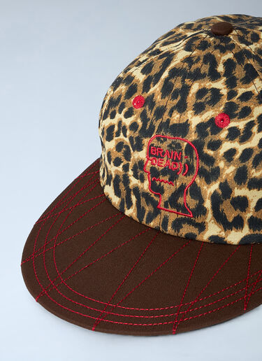 LN-CC® - Brain Dead: Logo Motif Baseball Cap - Brown Brain Dead Logo Motif Baseball Cap Brown bra0160007