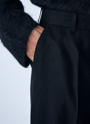 TOTEME Wide Flannel Pants Black tot0263023