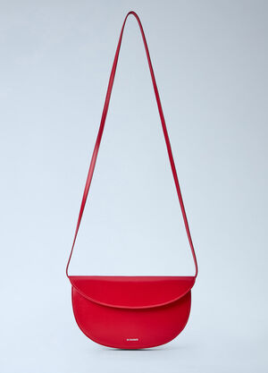 Jil Sander Curve Wallet With Strap Red jil0264015