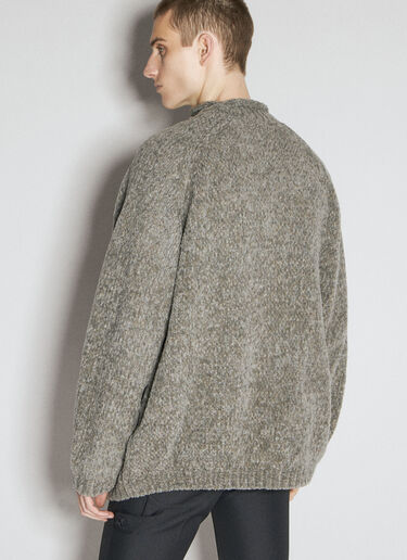 LN-CC® - UNDERCOVER: High Neck Sweater - Grey UNDERCOVER High Neck Sweater Grey und0154005