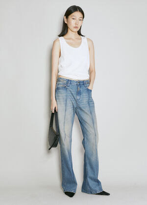 LN-CC® - Guess USA: Stained Flared Jeans - Blue Guess USA Stained Flared Jeans Blue gue0254005