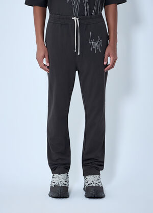 Moncler + Rick Owens Elasticated Waist Drawstring Pants Grey mcs0363020