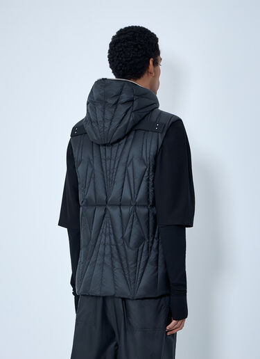 Moncler + Rick Owens ジオカモ フライト キルテッド フーデッド ジレ ブラック mcs0363007