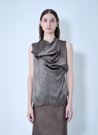 LN-CC® - Rick Owens: Island Top - Grey Rick Owens Island Top Grey ric0263010