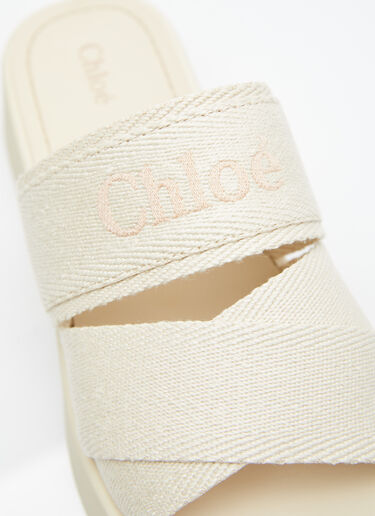 Chloé Mila Slides Beige chl0255038