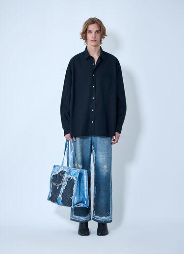 Acne Studios Check Button-Up Shirt Black acn0164032