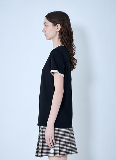 LN-CC® - Moncler: Cotton Jersey Logo T-Shirt - Black Moncler Cotton Jersey Logo T-Shirt Black mon0264026