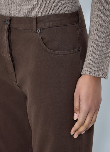 The Row Finbar Jeans Brown row0264058