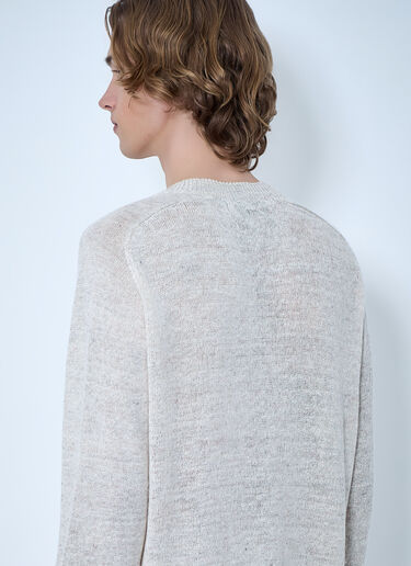LN-CC® - Our Legacy: V-neck Knit Sweater - Cream Our Legacy V-neck Knit Sweater Cream our0164069