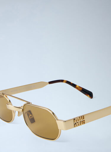 LN-CC® - Miu Miu: 0MU B52S Sunglasses - Gold Miu Miu 0MU B52S Sunglasses Gold lmu0364008