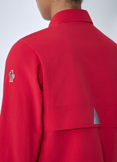 LN-CC® - Moncler Grenoble: Zip-Up Cotton Jacket - Red Moncler Grenoble Zip-Up Cotton Jacket Red mog0264007