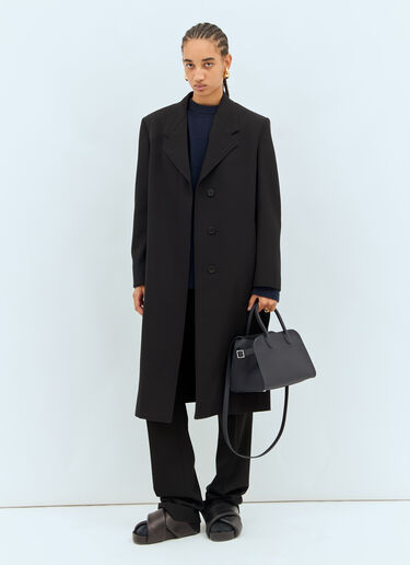 LN-CC® - The Row: Elea Wool Coat - Black The Row Elea Wool Coat Black row0258009