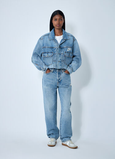 Levi's x Nike 로고 모티프 데님 진  블루 len0362002