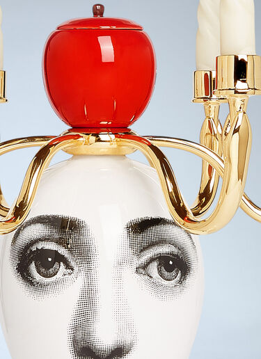 LN-CC® - Fornasetti: Sul Tardi Candelabra With Candle - Multicolour Fornasetti Sul Tardi Candelabra With Candle Multicolour wps0691832