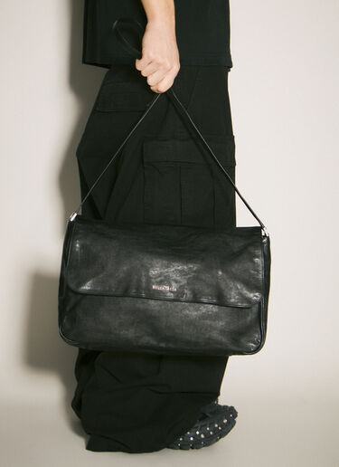 LN-CC® - Balenciaga: Grungy Medium Messenger Bag - Black Balenciaga Grungy Medium Messenger Bag Black bal0158017