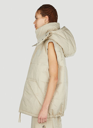 LN-CC® - Marc Jacobs: Oversized Puffer Gilet - Beige Marc Jacobs Oversized Puffer Gilet Beige mcj0251009