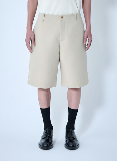 LN-CC® - Jacquemus: Le Short Camargue - Beige Jacquemus Le Short Camargue Beige jac0164020