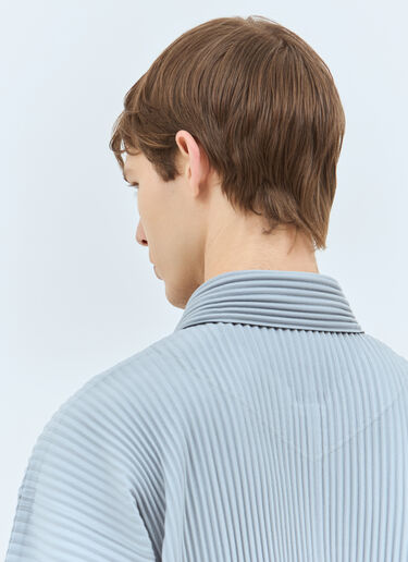 LN-CC® - Homme Plissé Issey Miyake: Pleated Jacket - Grey Homme Plissé Issey Miyake Pleated Jacket Grey hmp0158013