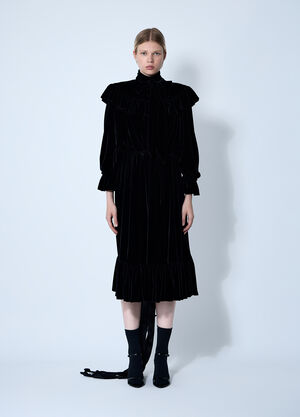 Balenciaga Lace-Up Dress Black bal0260014