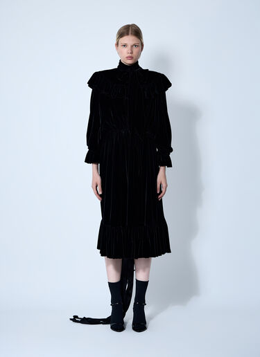LN-CC® - Balenciaga: Lace-Up Dress - Black Balenciaga Lace-Up Dress Black bal0260014